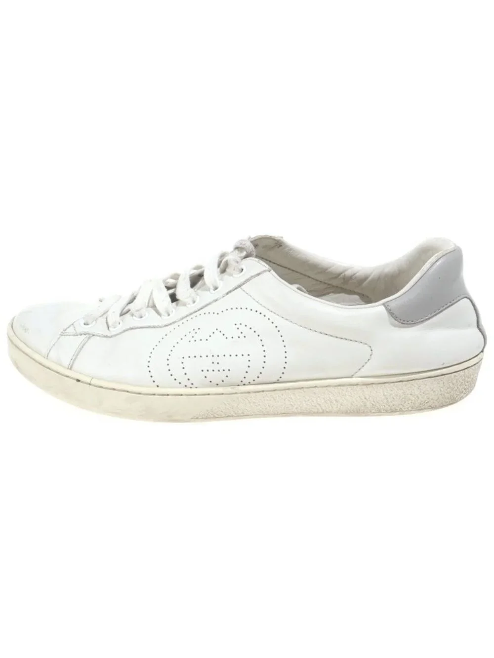 Gucci Ace Interlocking Low Cut Sneakers White 9